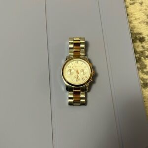 Two toned Michael khors watch